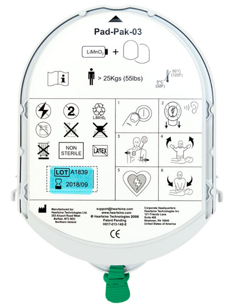 BSS - HeartSine Elektrodenkassette Erwachsene