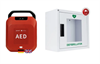 BSS - Primedic HeartSave Y + AED-Wandkasten Metall mit Alarm, Bundle